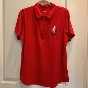 JOFIT Short Sleeve Polo Shirt Red embroidered Solheim Cup XL